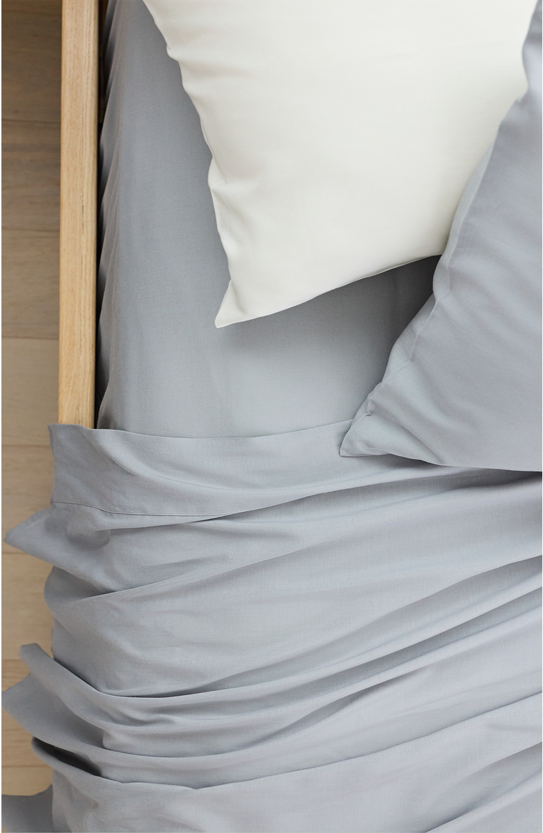 Slumber Cloud Performance Linen Blend Sheet Set, Alternate, color, Storm
