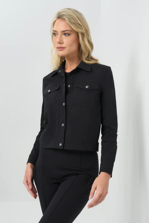 Anatomie Delilah Ultra Light Weight Denim Style Jacket In Black