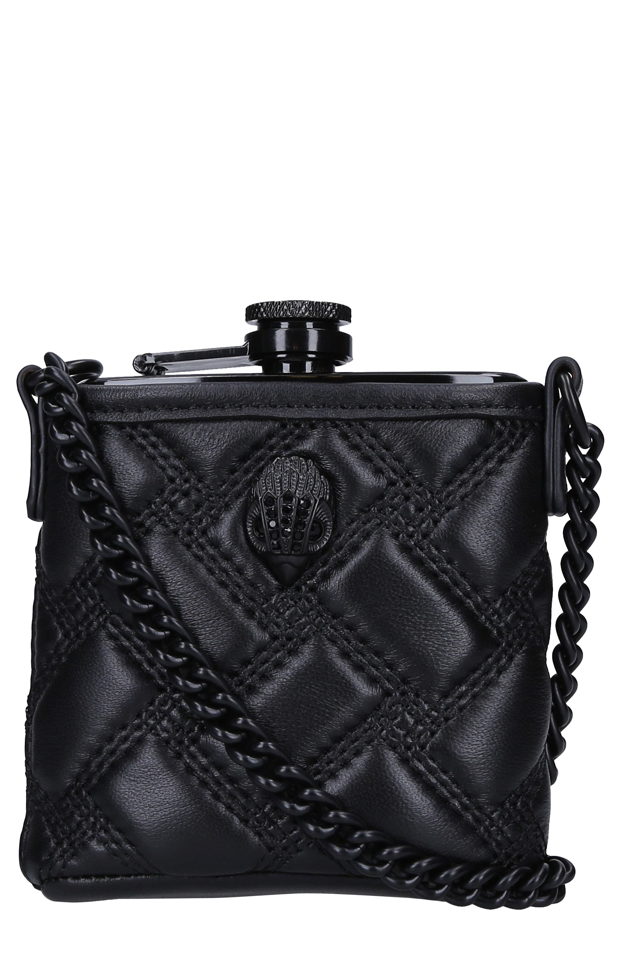Kurt Geiger London Kensington Leather Flask, Main, color, 