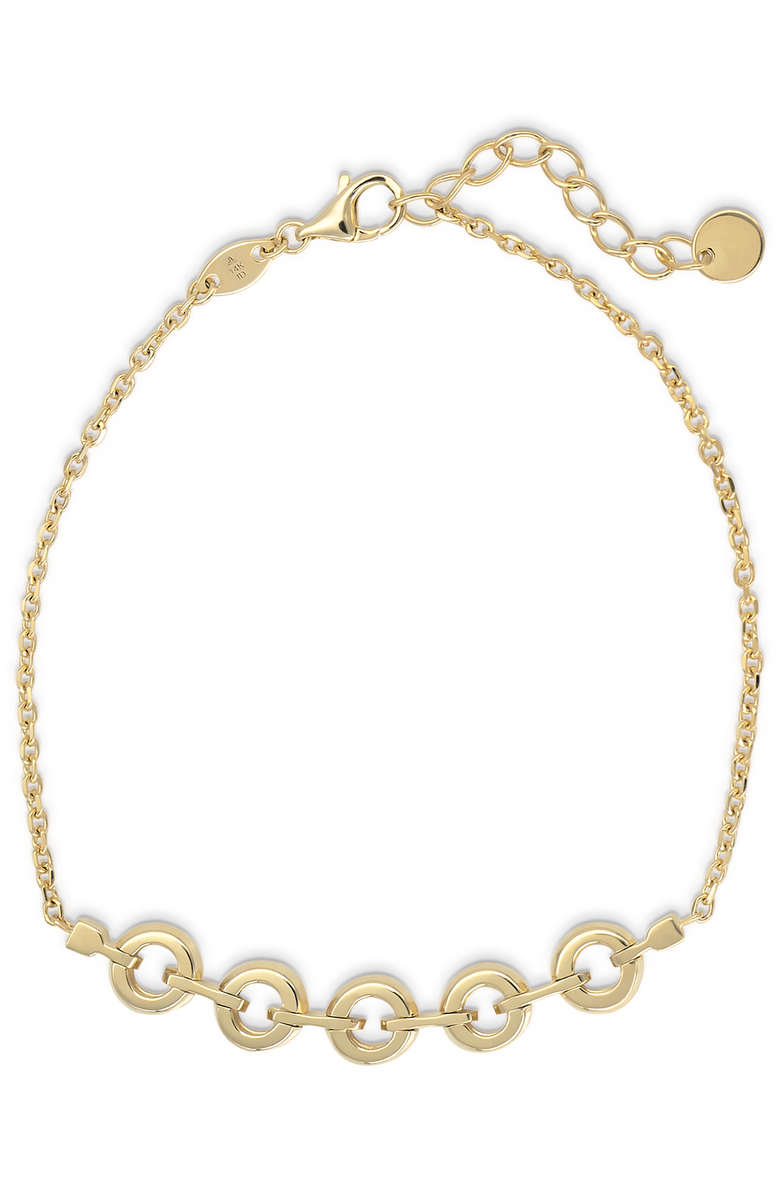 DEVATA Cable Link Chain Bracelet in 14K Gold, Alternate, color, Yellow Gold