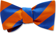 Beau Ties of Vermont Collegiate Blue and Orange Silk Woven Bow Tie