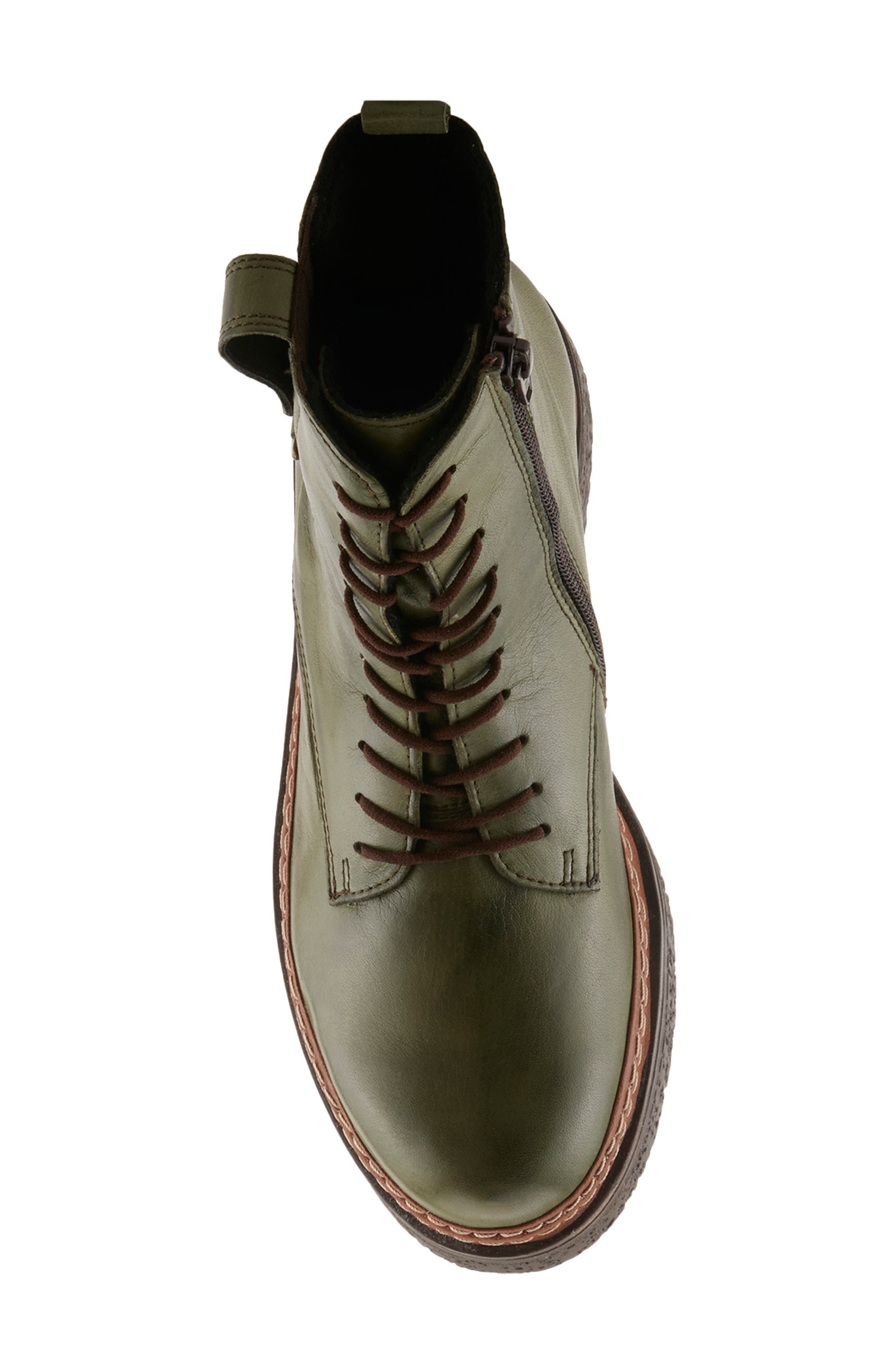 Heirax Leather Bootie, Alternate, color, OLIVE GREEN
