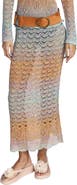 Anna Sui Ombre Space Dye Crochet Skirt- Sunset