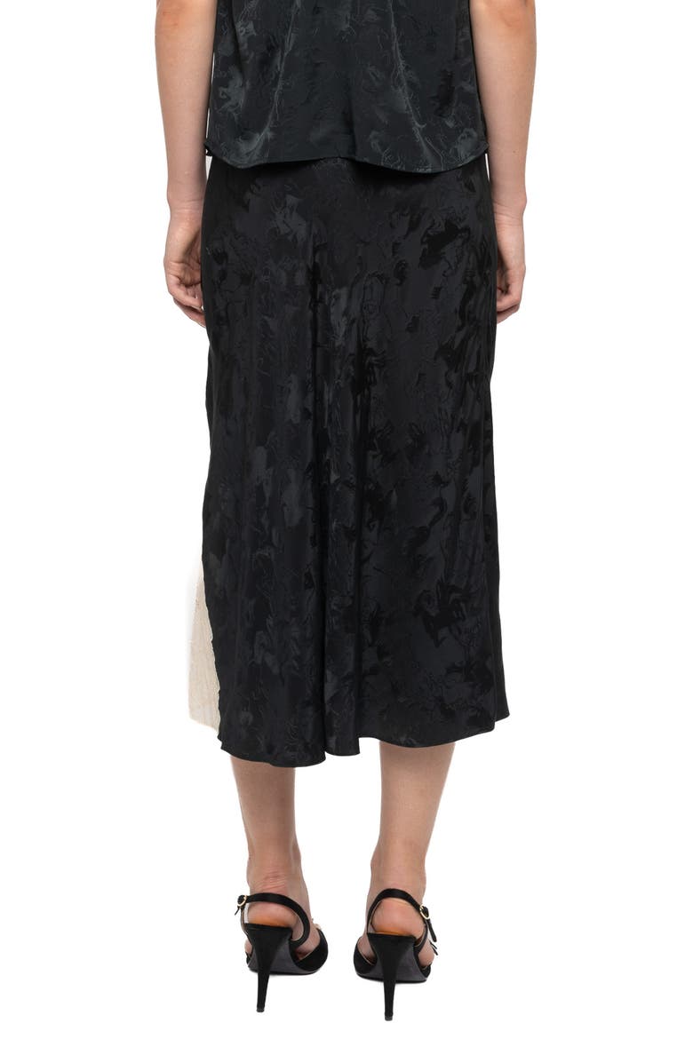 Jayla Jacquard Silk Midi Skirt, Alternate, color, GLOOM