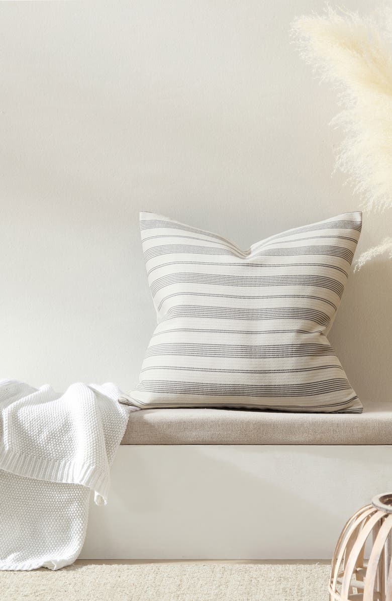 Palm Aire Laine Accent Pillow, Alternate, color, Blue/ White