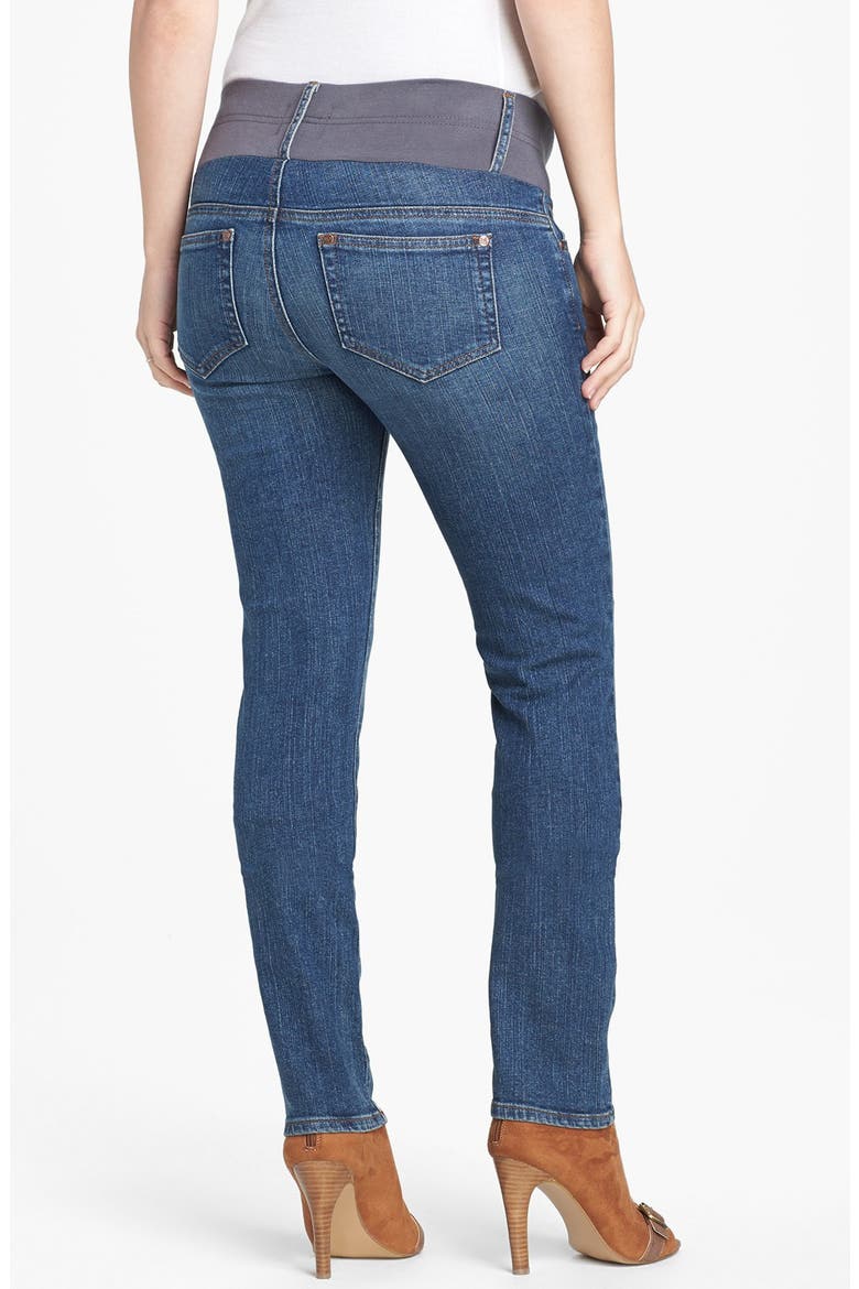 Maternity Skinny Jeans, Alternate, color, CLASSIC WASH