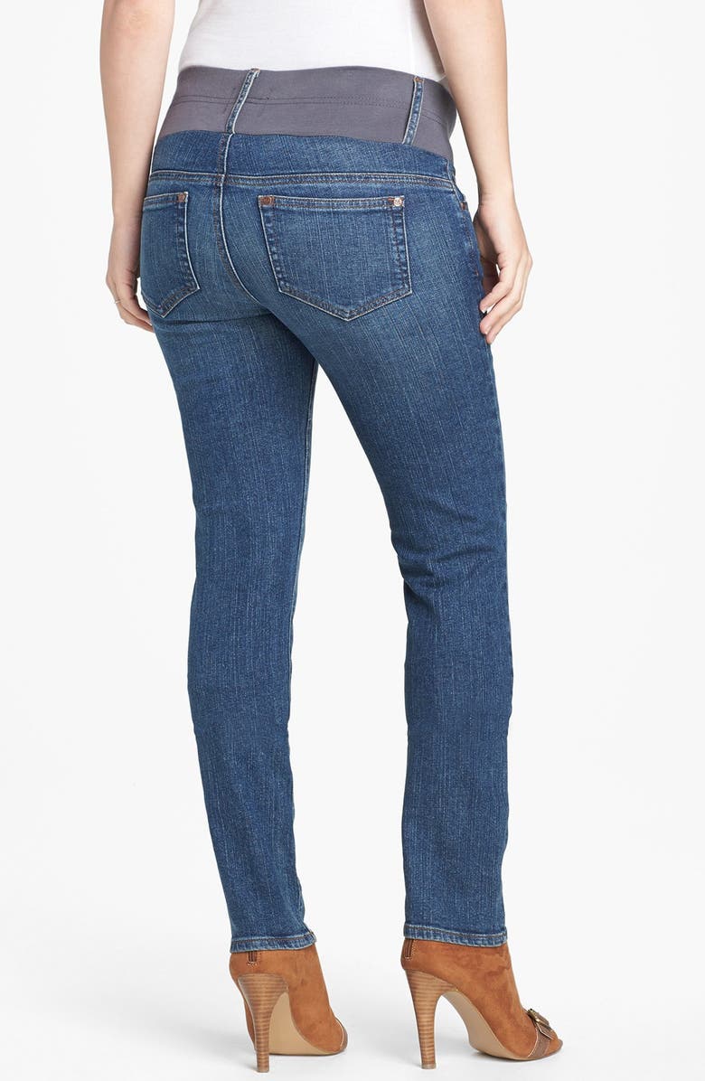 Maternal America Maternity Skinny Jeans, Alternate, color, Classic Wash
