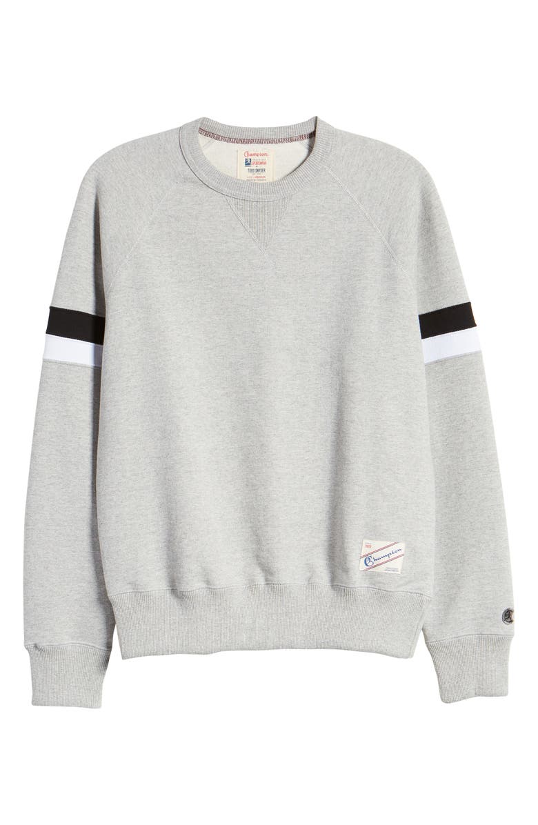 Todd Snyder + Champion Crewneck Sweatshirt, Alternate, color, 