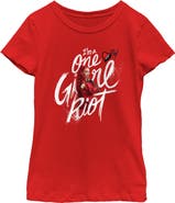 Descendants: The Rise of Red Girls' I'm a One Girl Riot Graphic Short Sleeve T-Shirt