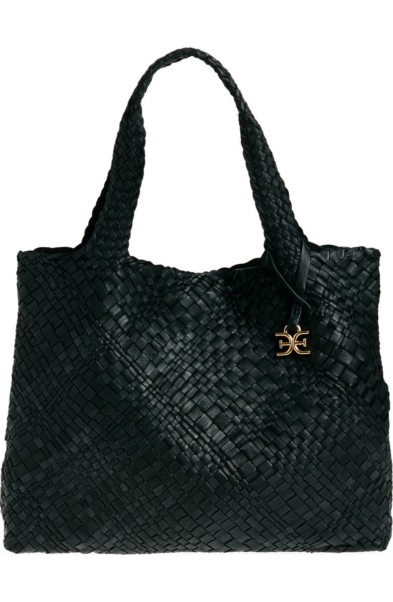 Sam Edelman Large Priya Woven Leather Tote, Main, color,