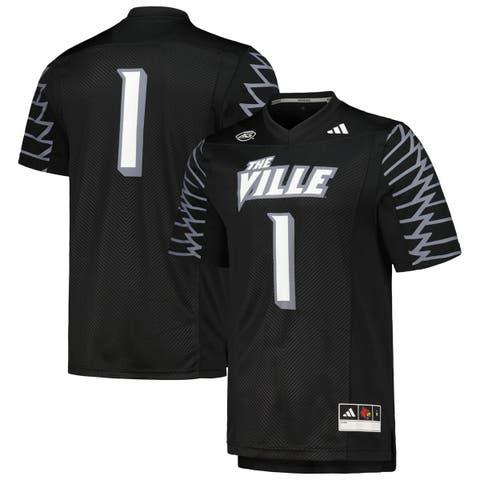 Men's adidas #45 Black Louisville Cardinals Swingman