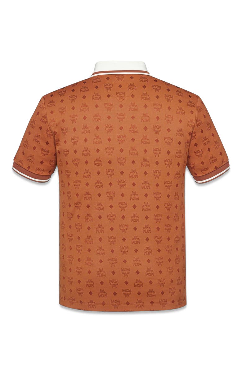 MCM Piqué Polo in Monogram Jacquard, Alternate, color,