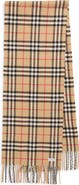 Burberry Check Cashmere Scarf