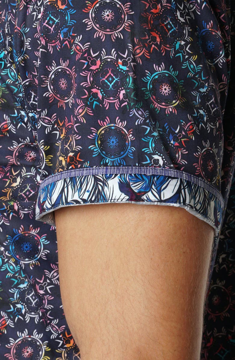 Robert Graham Large Circle Print Button-Up Shirt, Alternate, color, Multi