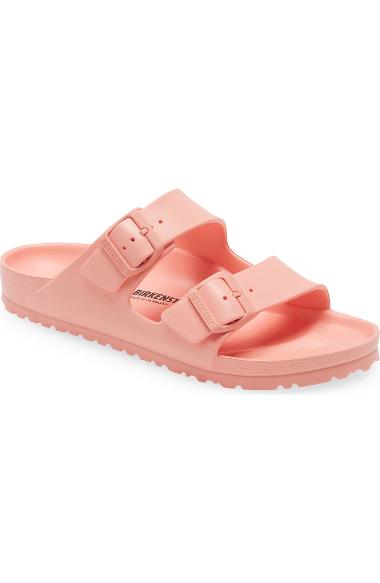 Birkenstock Arizona Essentials Waterproof Slide Sandal, Main, color, Coral Peach