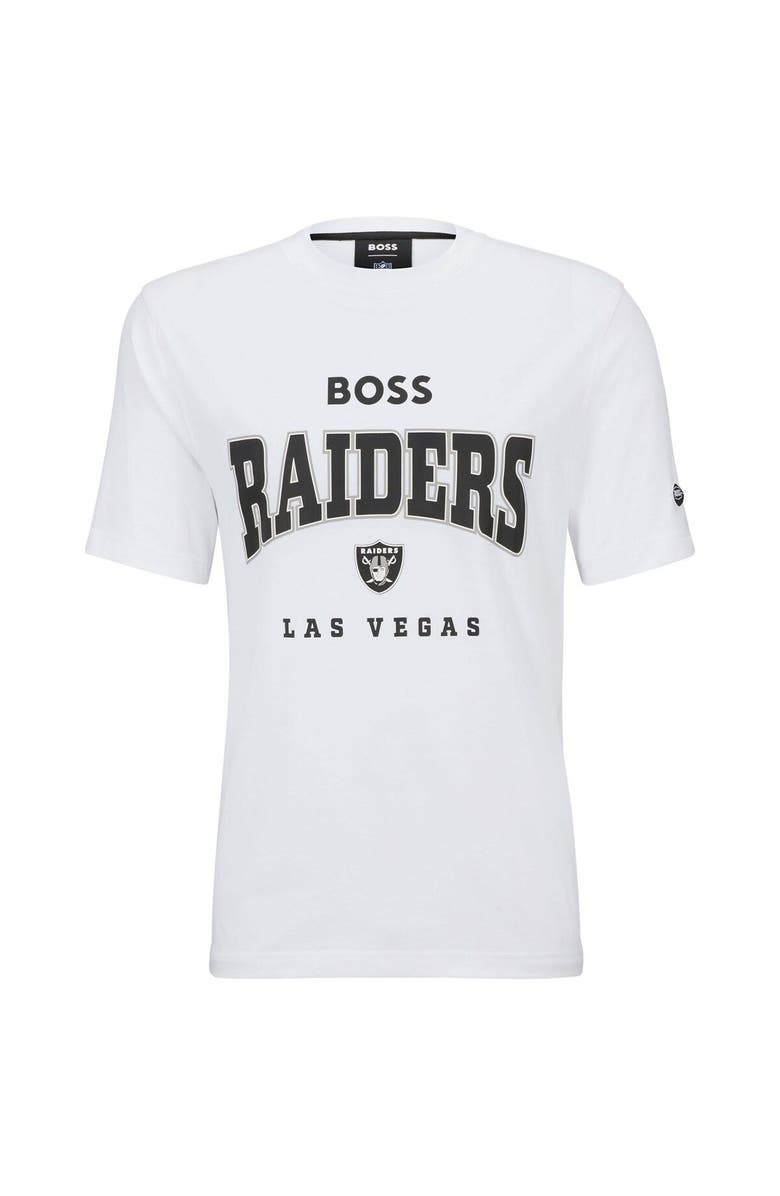 Boss X NFL Men's BOSS X NFL White Las Vegas Raiders Huddle T-Shirt, Main, color,