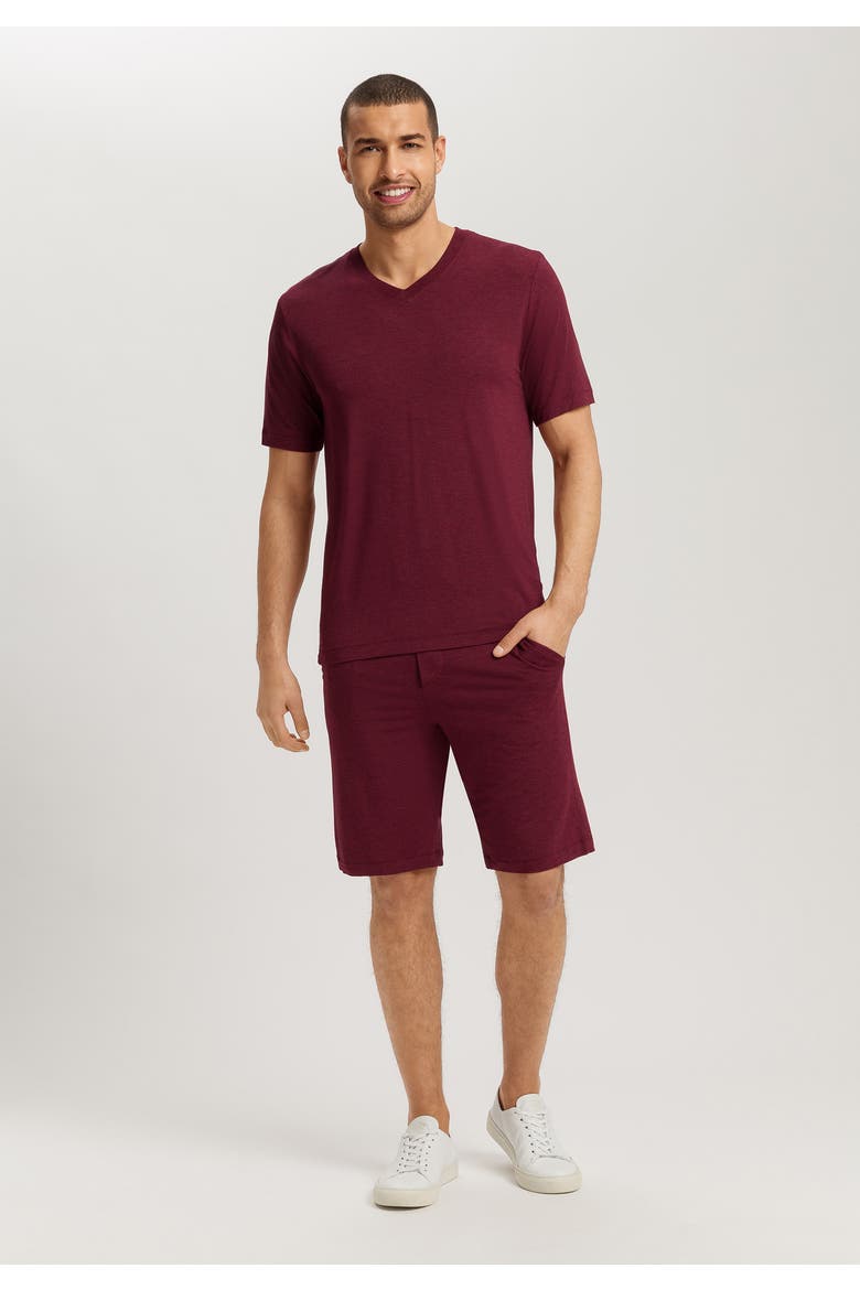 Casuals Drawstring Shorts, Alternate, color, Cabernet Melange