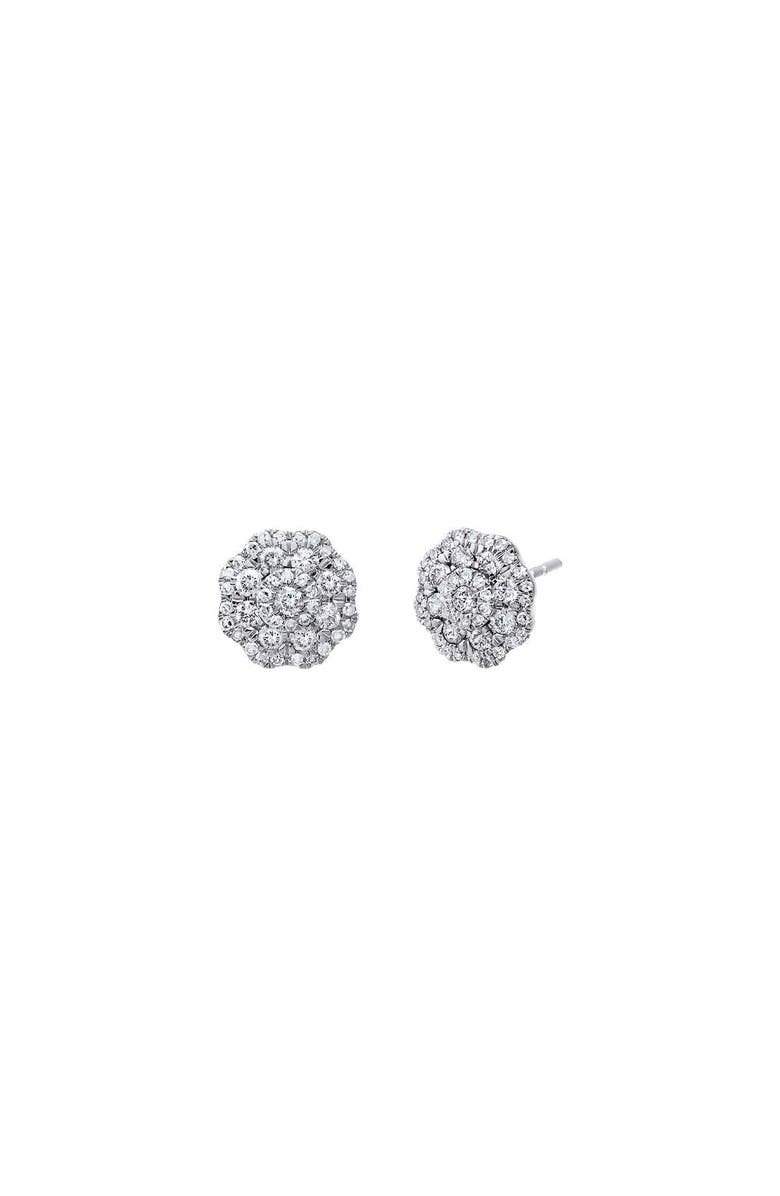 BY ADINA EDEN Diamond Fancy Flower Stud Earring 14K, Main, color, 
