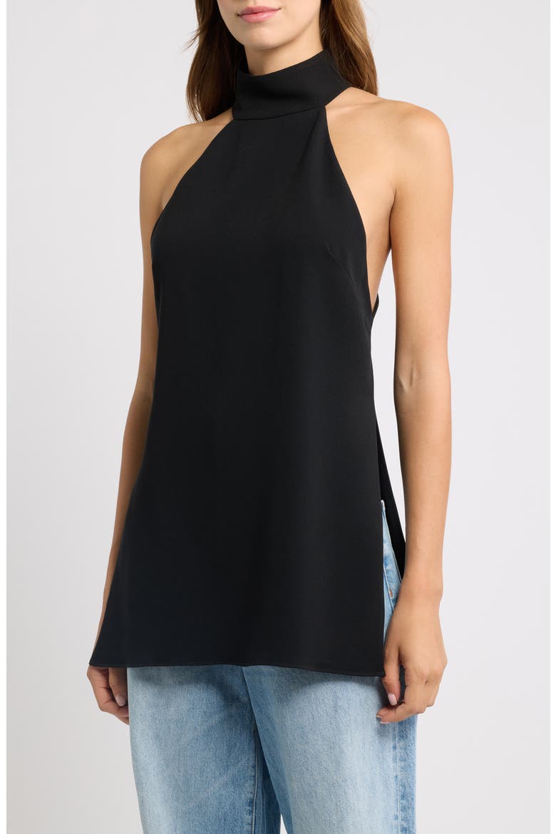 Niva High Neck Top, Main, color, BLACK