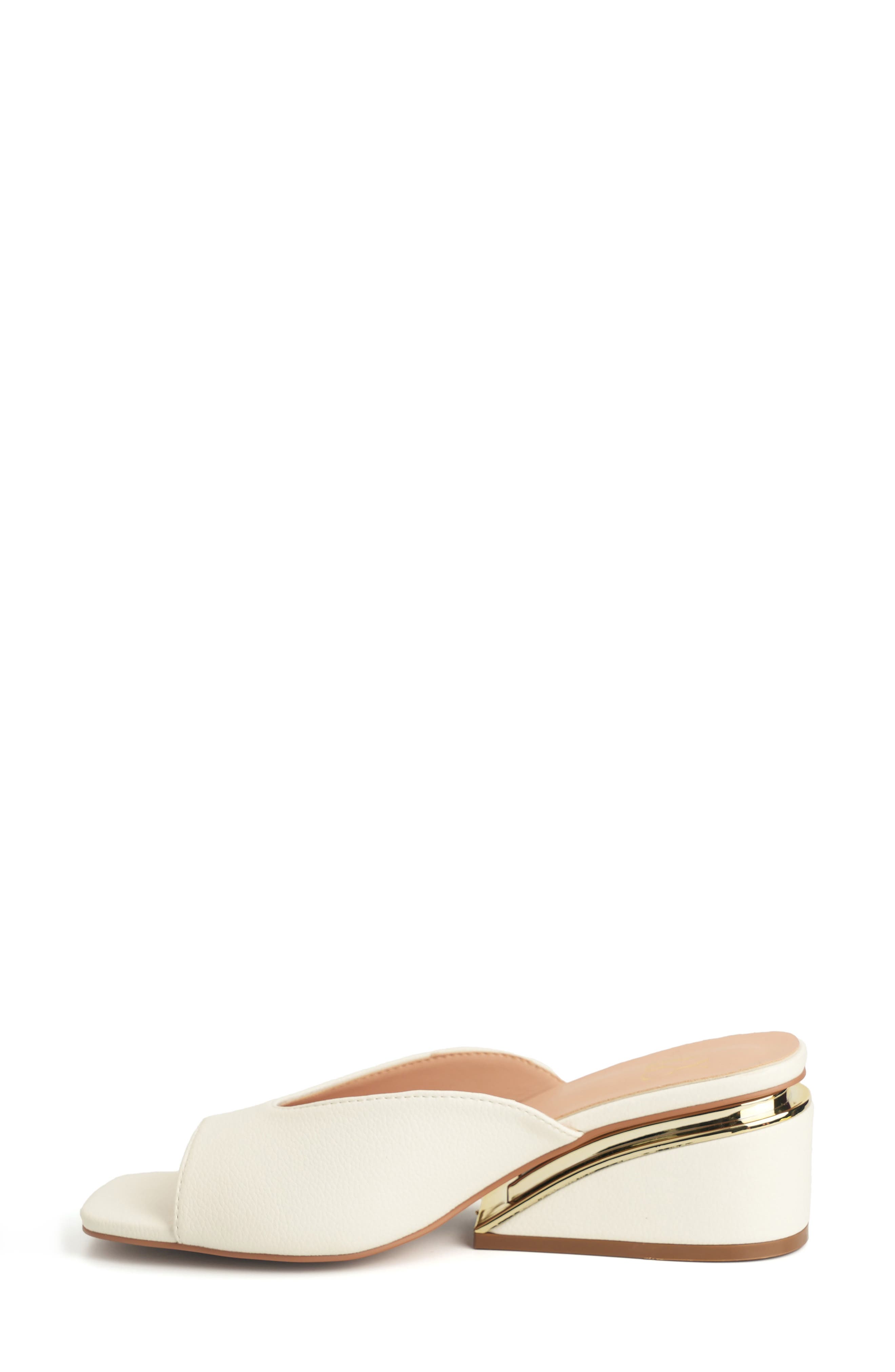 NEW YORK AND COMPANY Malany Wedge Slide Sandal, Alternate, color, White