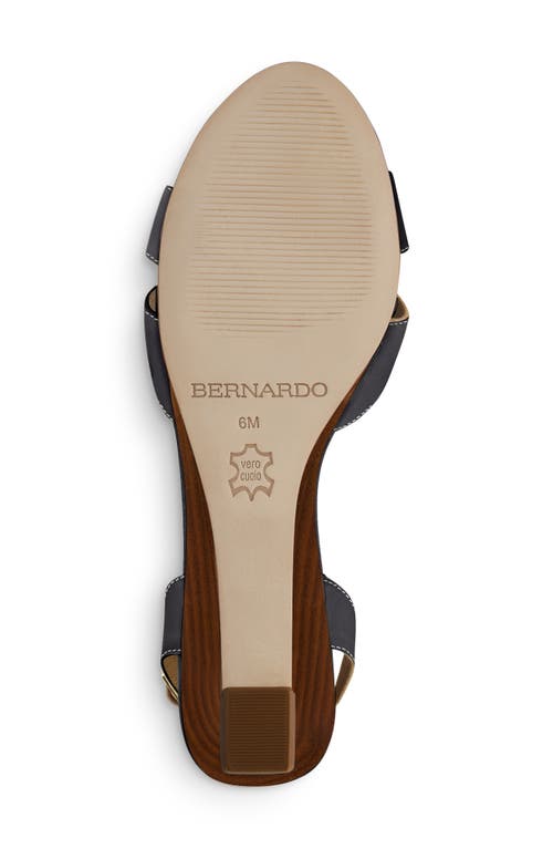 Bernardo Footwear Garcel Ankle Strap Wedge Sandal In Animal Print