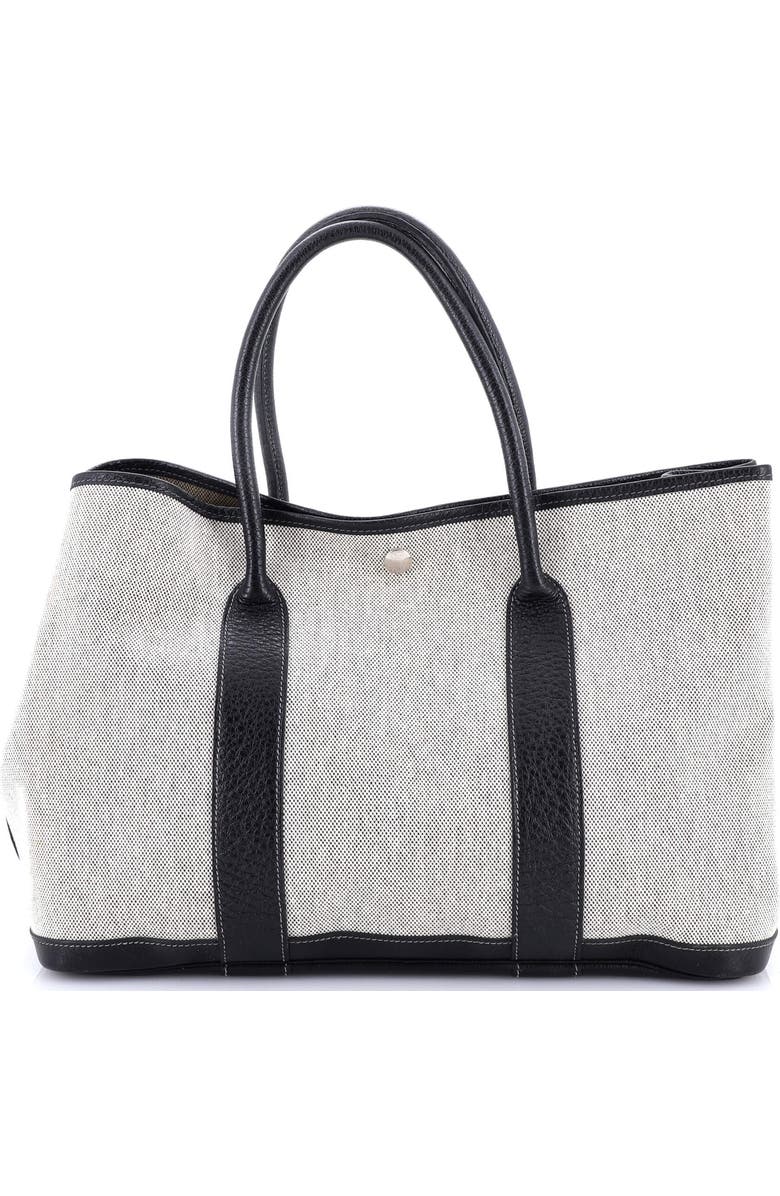Pre-Owned Hermes Garden Party Tote Toile and Leather 36, Alternate, color,