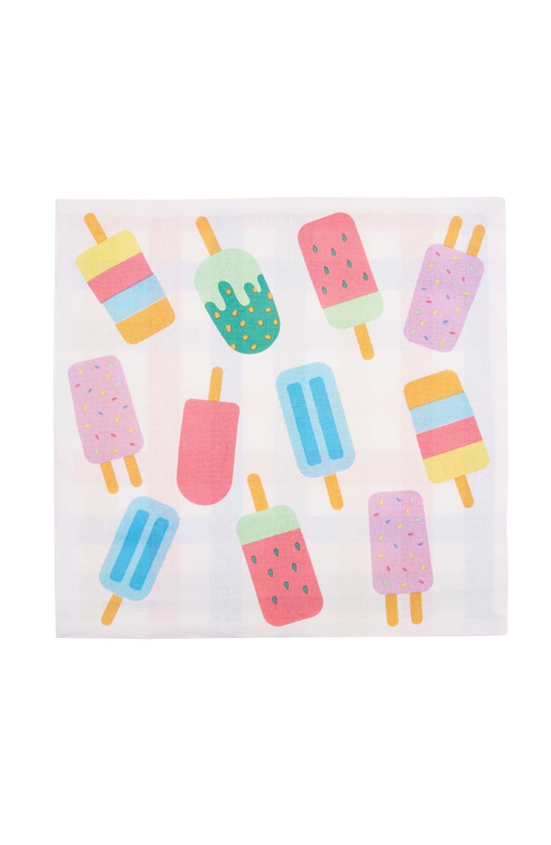 C&F Home Popsicle Summer Embroidered Napkins Set of 6, Alternate, color, Pink
