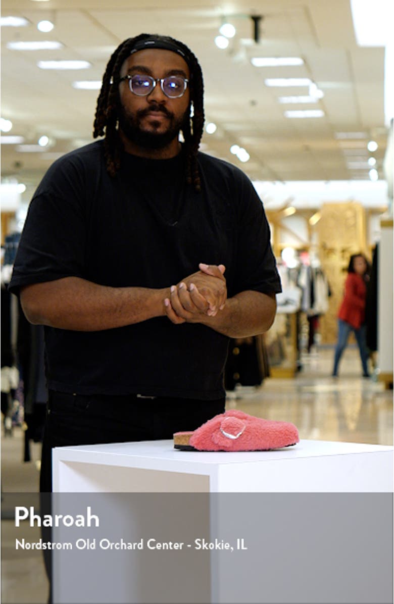 Boston Big Buckle Genuine Shearling Clog - Discontinued, sales video thumbnail