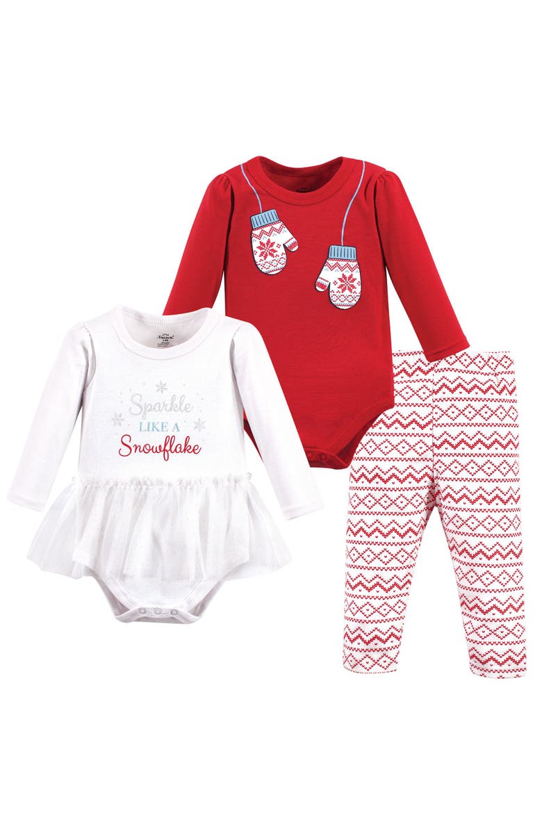 Little Treasure 3Pc Long Sleeve Bodysuit and Pant, Main, color, 