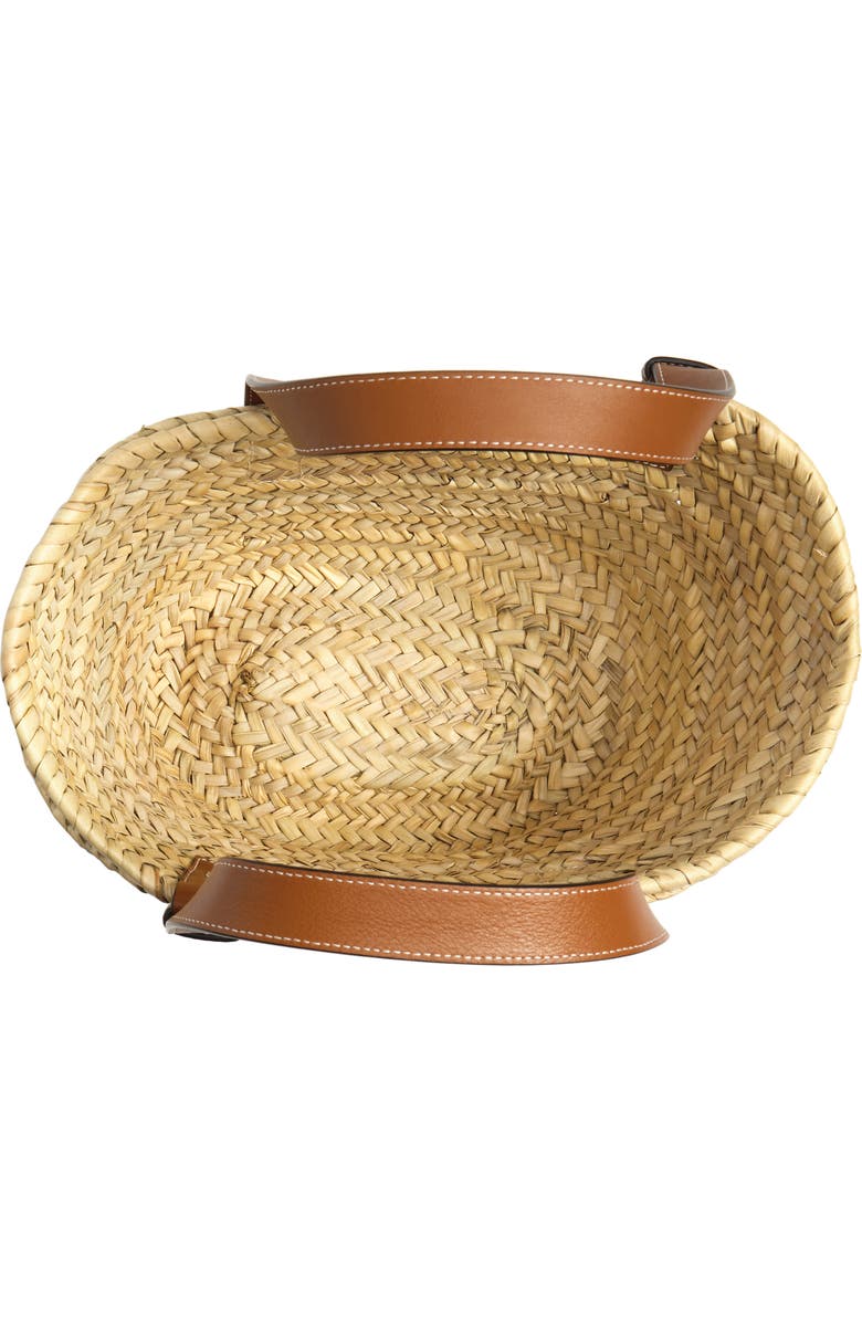 Loewe Small Logo Straw Tote, Alternate, color,