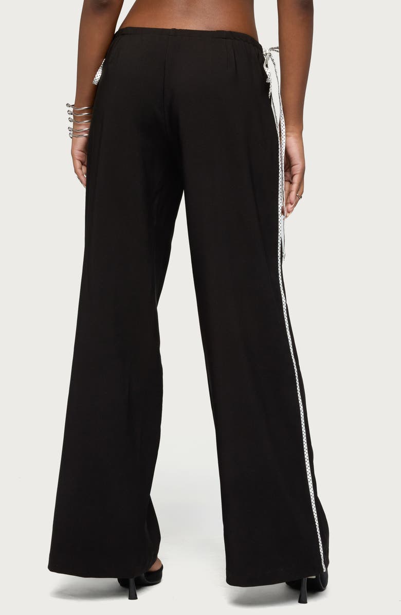 EDIKTED Mikah Contrast Stripe Wide Leg Pants, Alternate, color, 