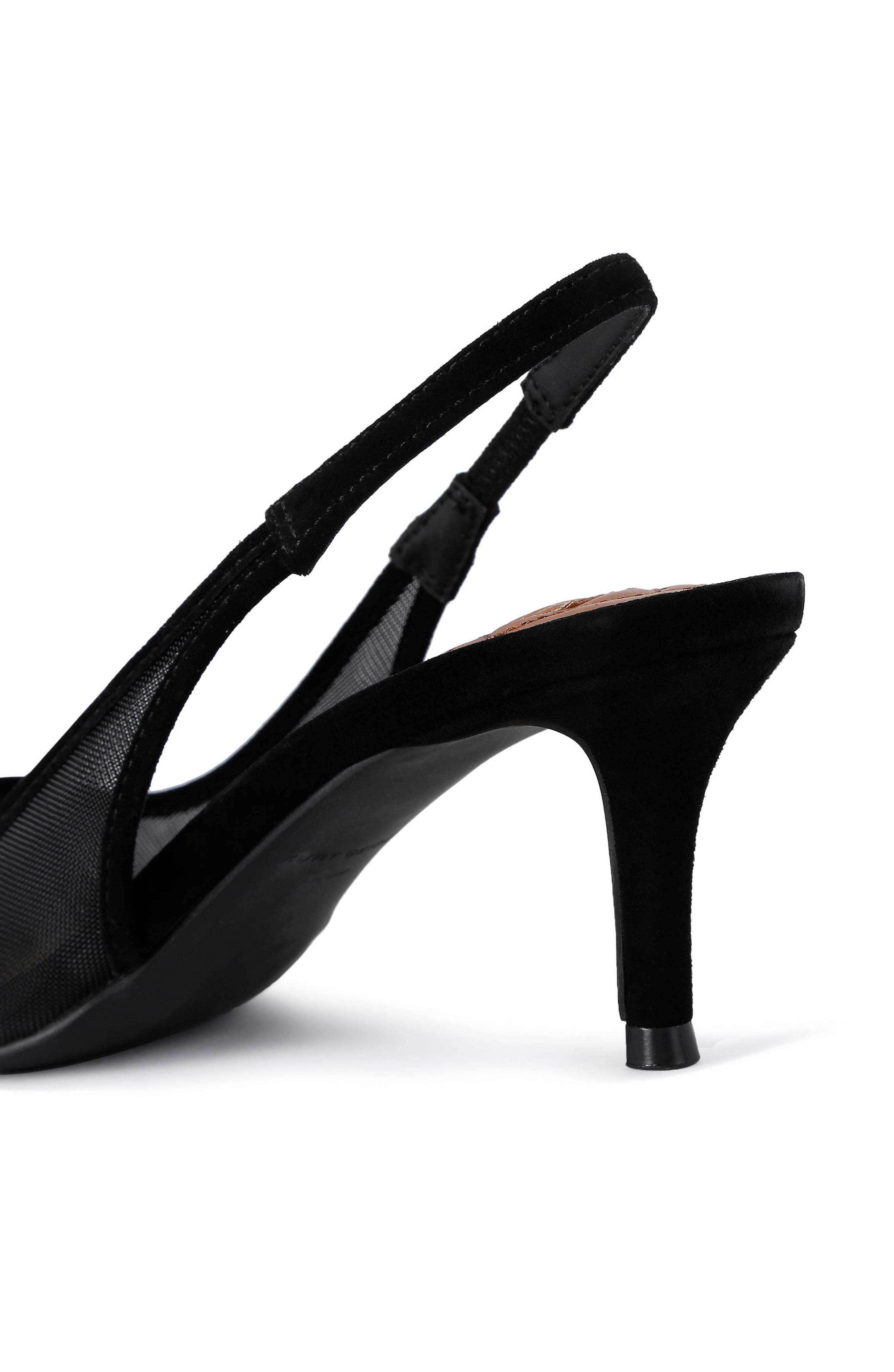 Kurt Geiger London Belgravia Slingback Pointed Cap Toe Pump, Alternate, color, Black