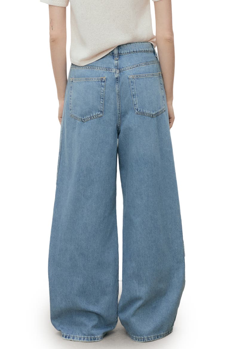 Mid Rise Baggy Ultra Wide Leg Jeans, Alternate, color, MEDIUM BLUE