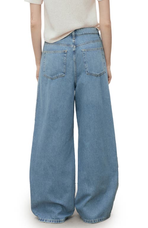 Mango Mid Rise Ultra Wide Leg Jeans