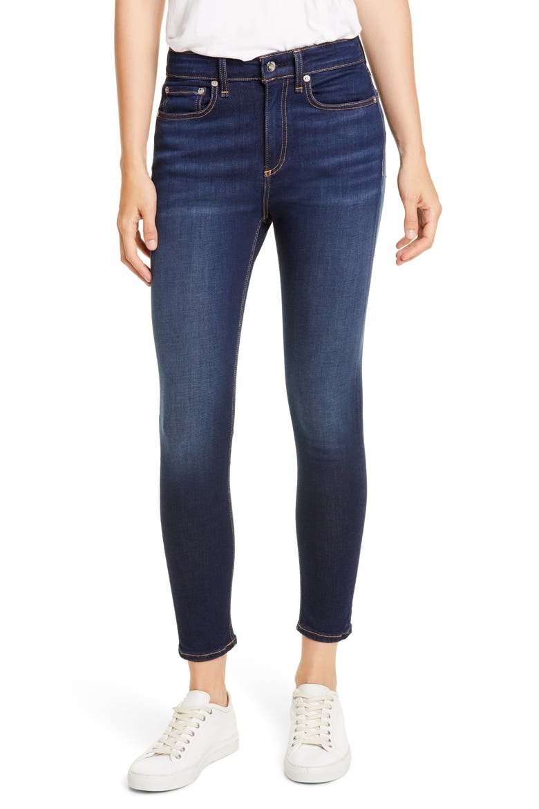 Nina High Waist Ankle Skinny Jeans, Main, color, CARMEN
