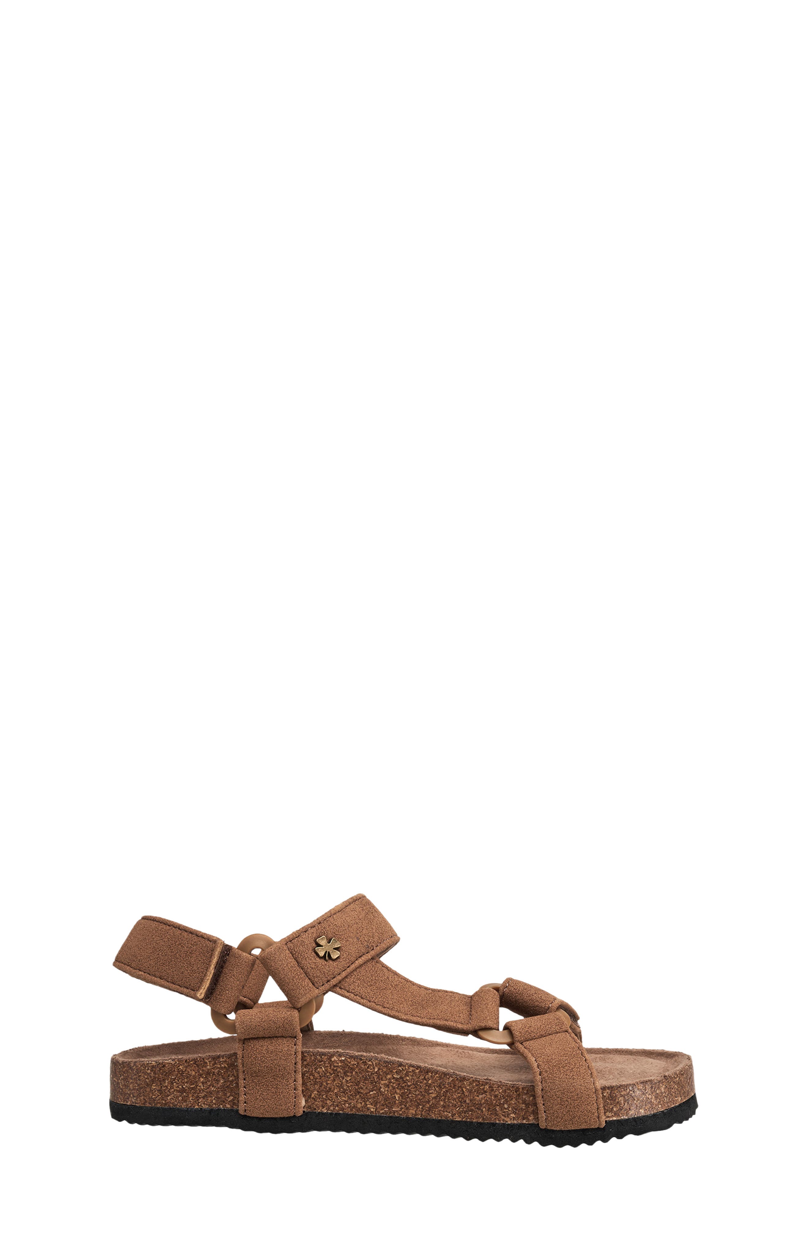 Lucky Brand Kids' Double Strap Cork Sandal, Alternate, color, Tan
