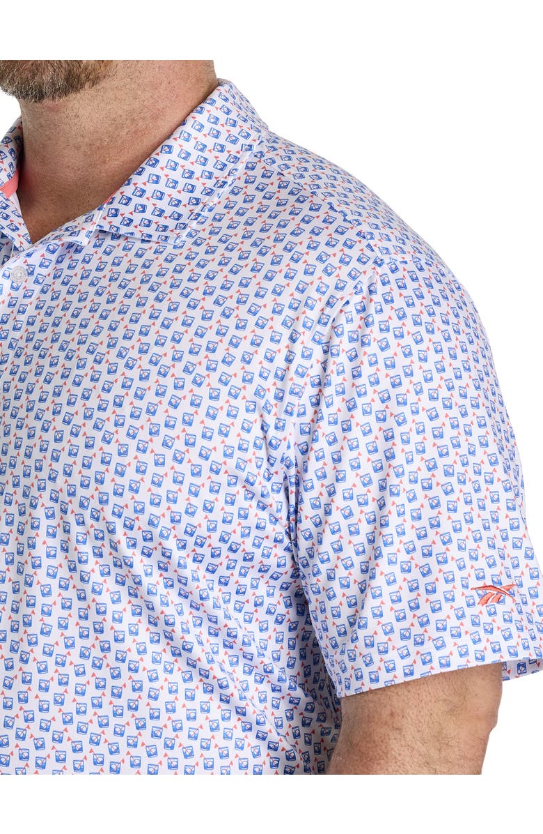 Reebok Big & Tall Golf On The Rocks Performance Polo Shirt, Alternate, color, Multi