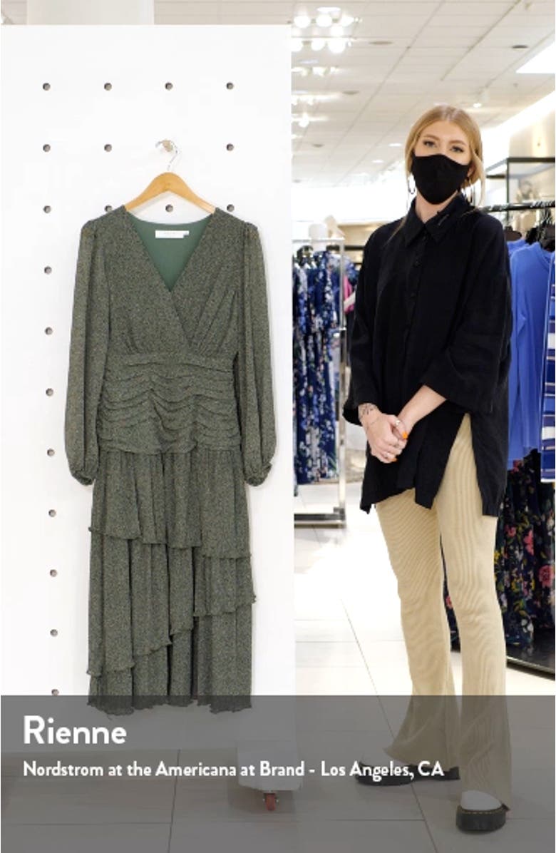 Ruched Tiered Ruffle Dress, sales video thumbnail