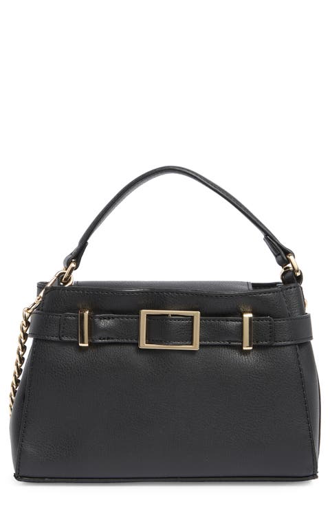 Buckled Convertible Top Handle Bag