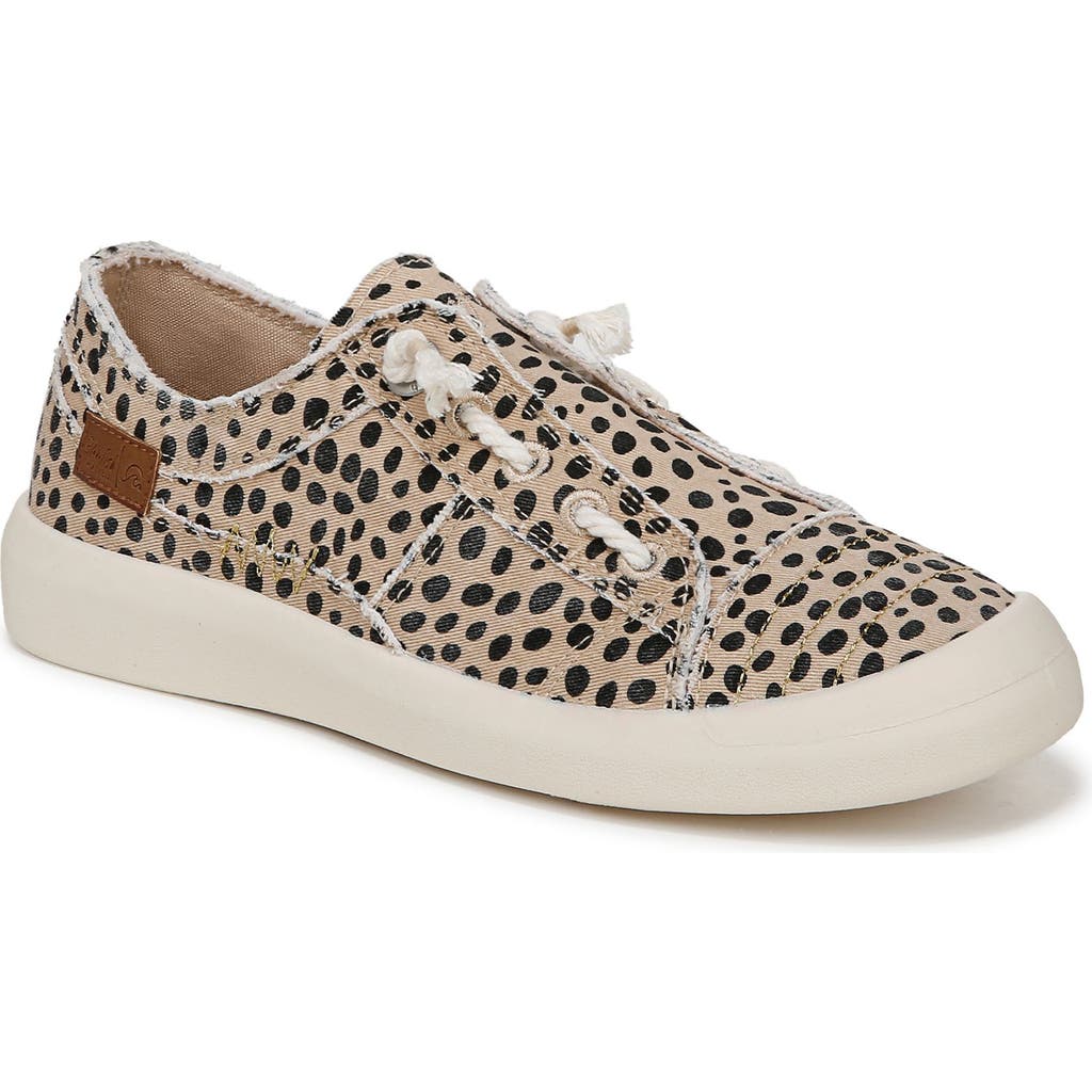 Blowfish Malibu Beachside Low Top Sneaker In Pixie Cheetah Fabric