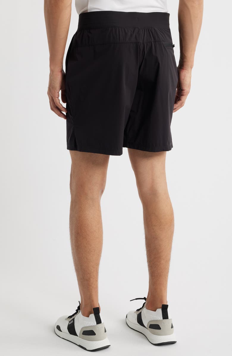 BOSS Active Move 7-Inch Athleisure Shorts, Alternate, color, Black