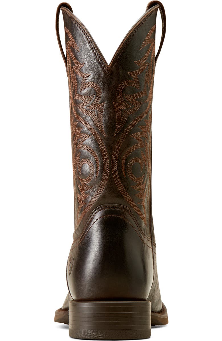 Ariat Sport Herdsman Square Toe Cowboy Boot, Alternate, color, Burnished Chocolate
