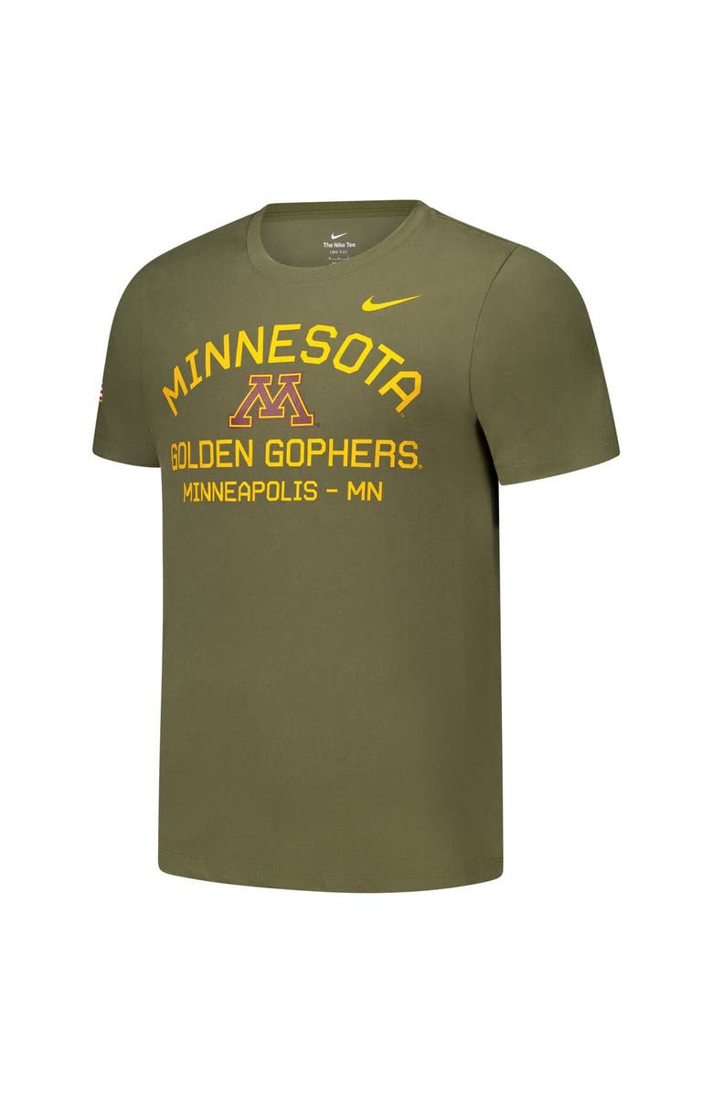 Nike Men's Nike  Olive Minnesota Golden Gophers 2024 Military Appreciation Performance T-Shirt, Alternate, color, 