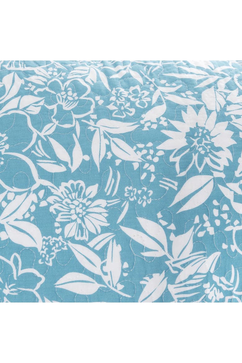 Jamaican Breeze Coastal Beach Cotton Quilt Set  - Reversible and Machine Washable, Alternate, color, Blue