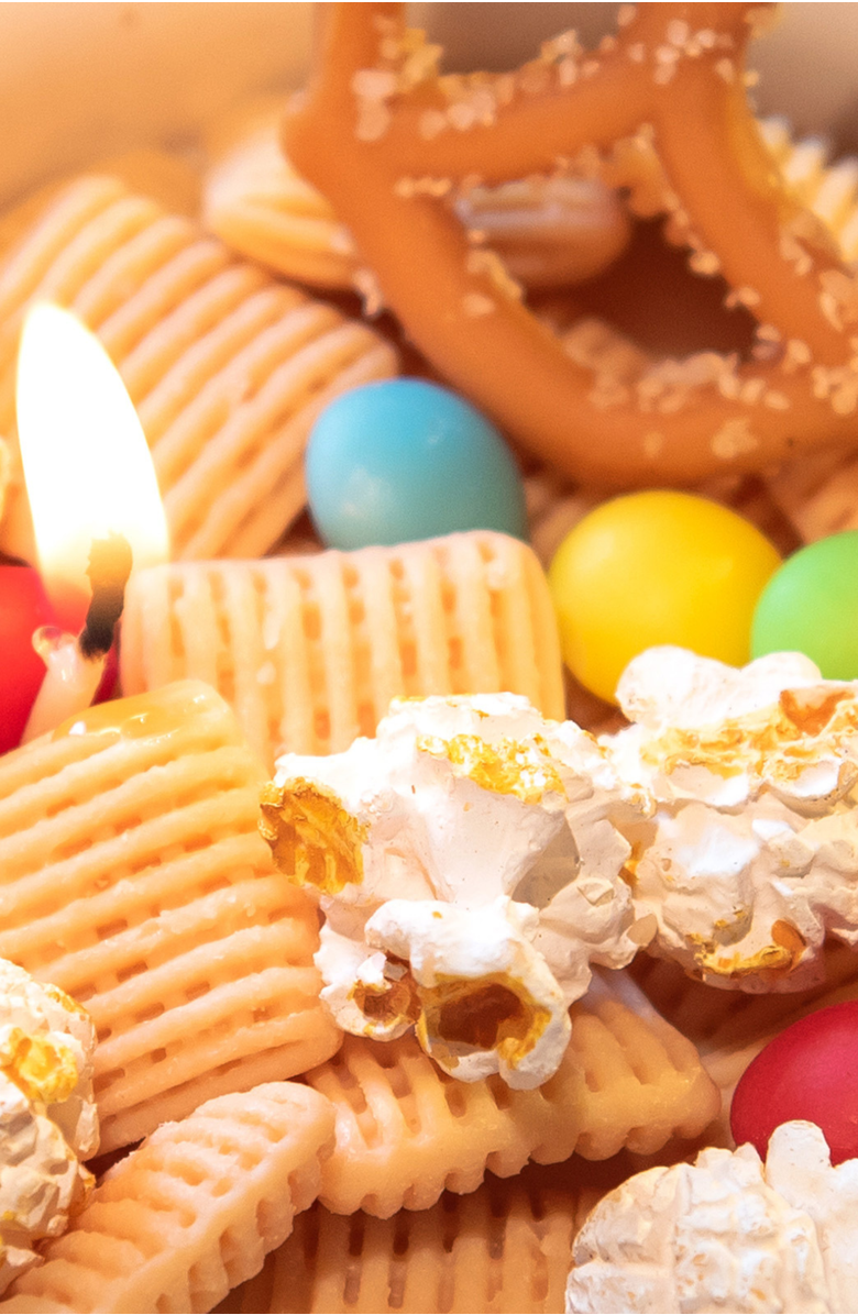 Southlake gifts Snack Bowl Candle, Alternate, color, Light Beige / Multi