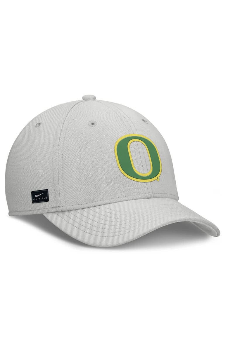 Nike Men's Nike  Gray Oregon Ducks Rise Practice Performance Adjustable Hat, Alternate, color, 