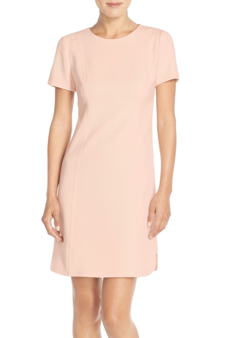 Seamed Shift Dress, Main, color, BLUSH
