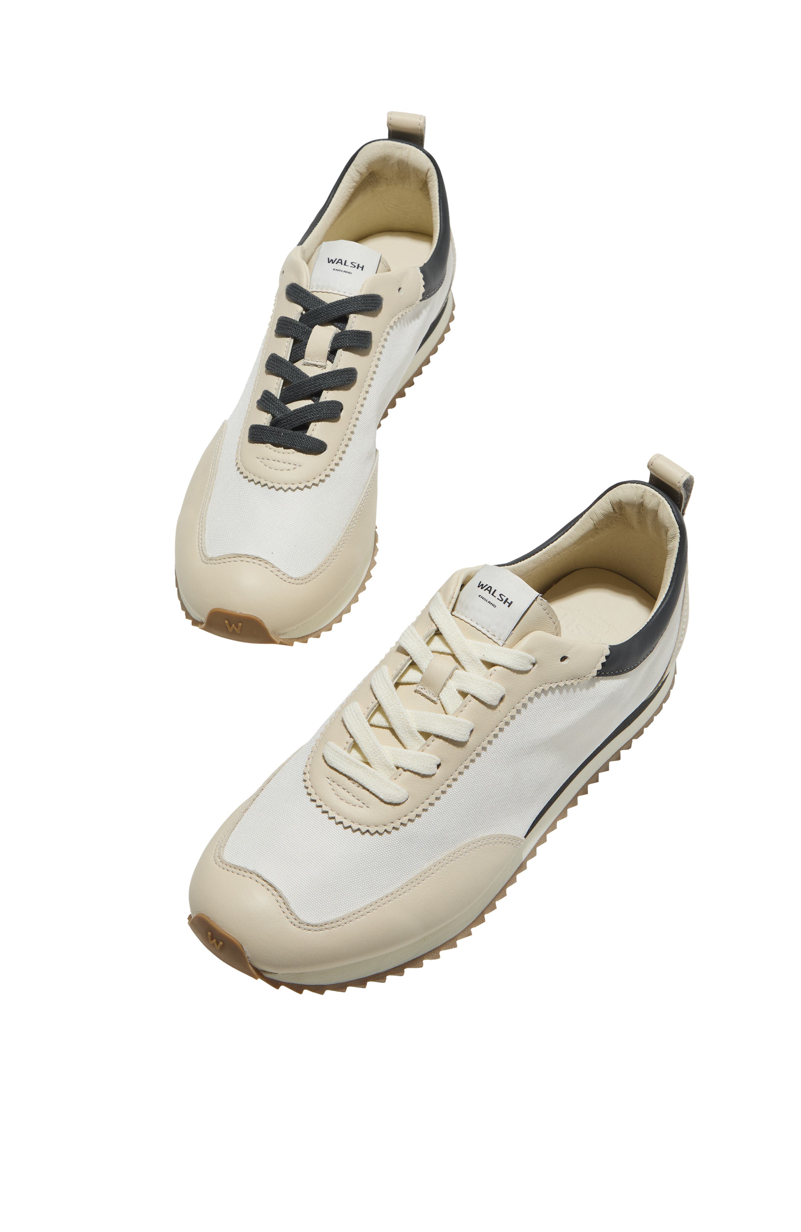 WALSH Dorset Sneakers, Alternate, color, Ecru/Gun Metal