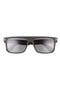 58mm Philippe Polarized Rectangular Sunglasses