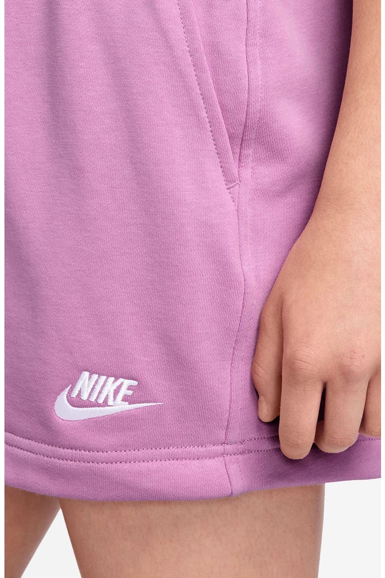 Kids' Sportswear Club Fleece Pull-On Skirt, Alternate, color, LIGHT MAGENTA/ WHITE
